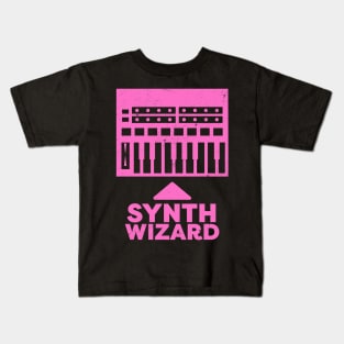 Synth Wizard Synthesizer Music Producer Kids T-Shirt